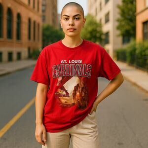 Dynasty Vintage Baseball Cardinals Short Sleeve T Shirt Mens XL Year 2000 Y2K